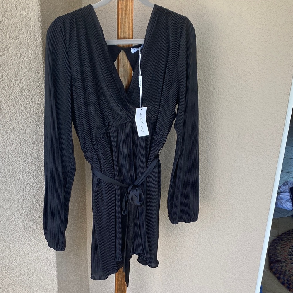 Petal & Pup Black Long Sleeve Jumpsuit